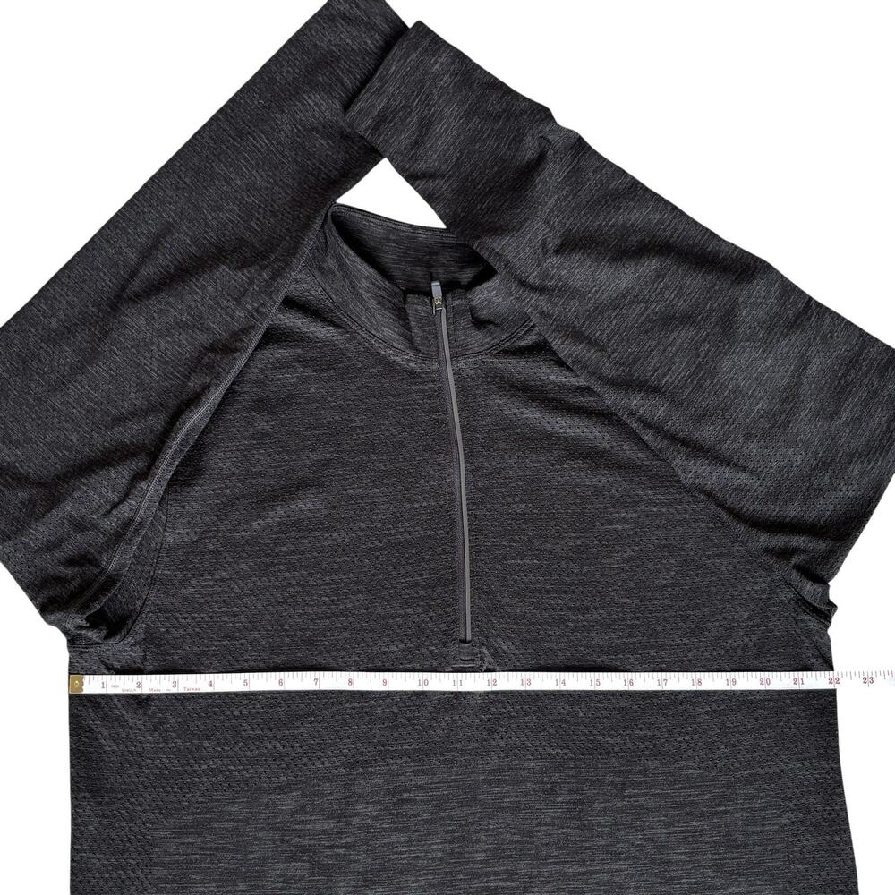 Lululemon Shirt Sz XL 1/2 Zip Charcoal Performance Long Sleeve Pullover. Co Logo - Picture 10 of 14